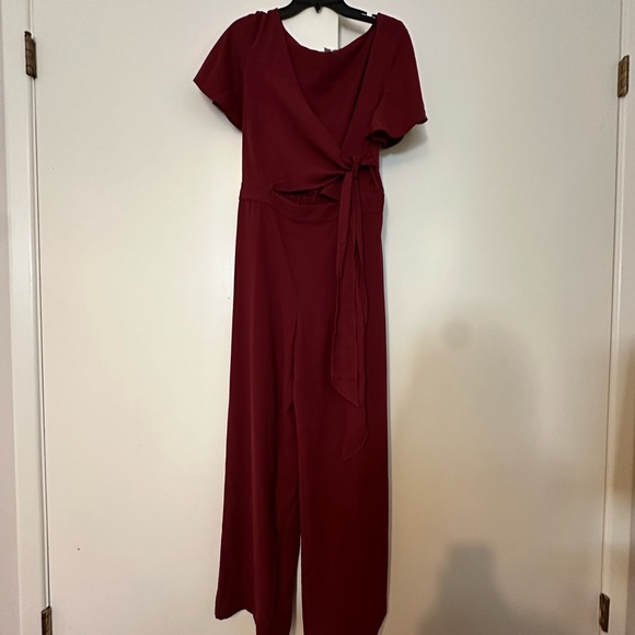 Leith Maroon Jumpsuit - Picture 4 of 6